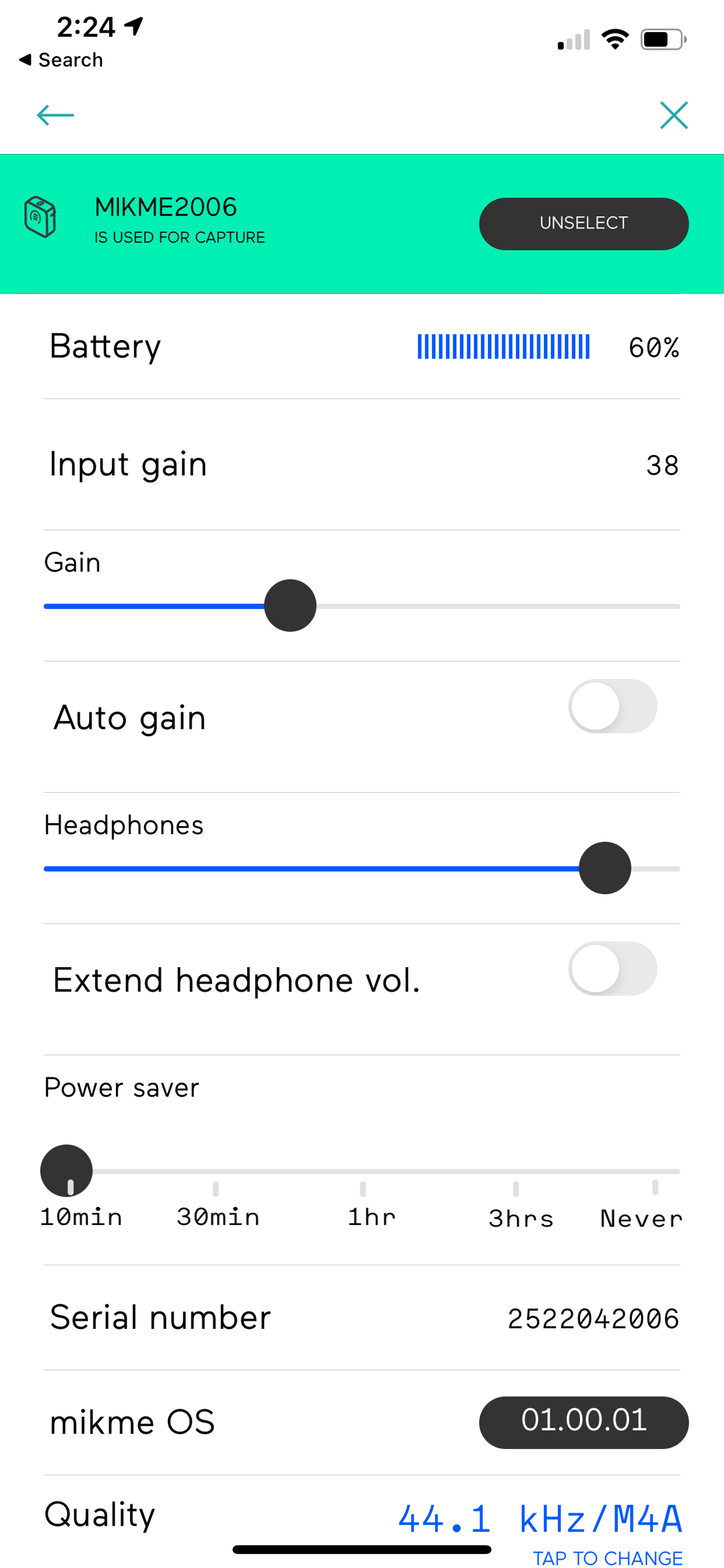 Gain and other controls.