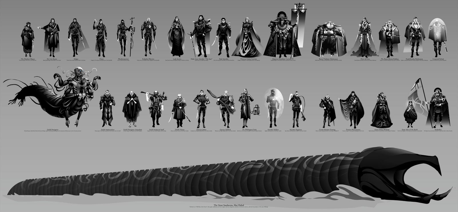 Check Out These and Stylish Dune Illustrations