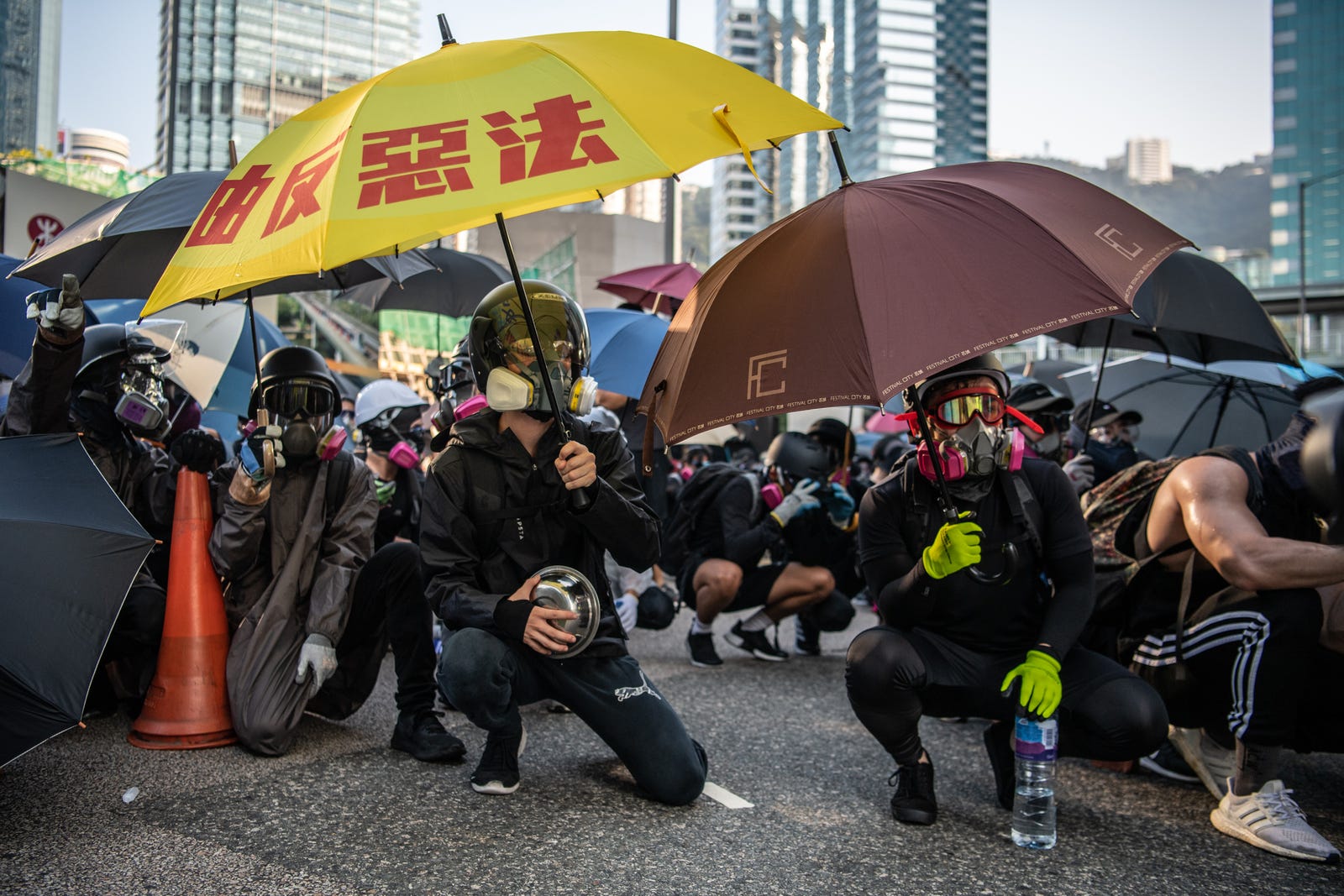 Download Hong Kong Announces Ban On Masks And Face Paint That Helps Protesters Evade Facial Recognition PSD Mockup Templates