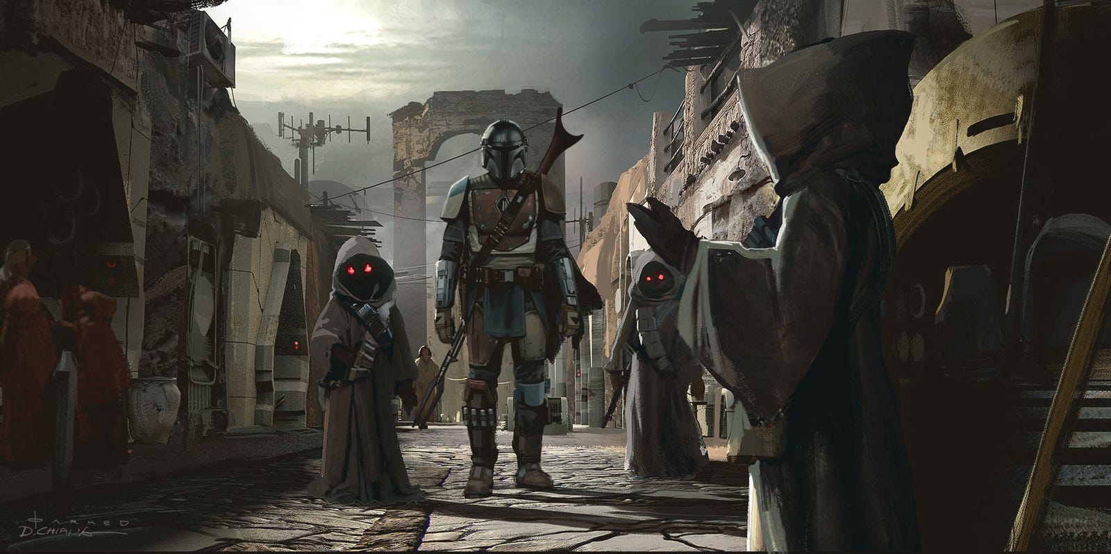 Mandalorian Episode 3 Concept Art More Mandos Than Ever