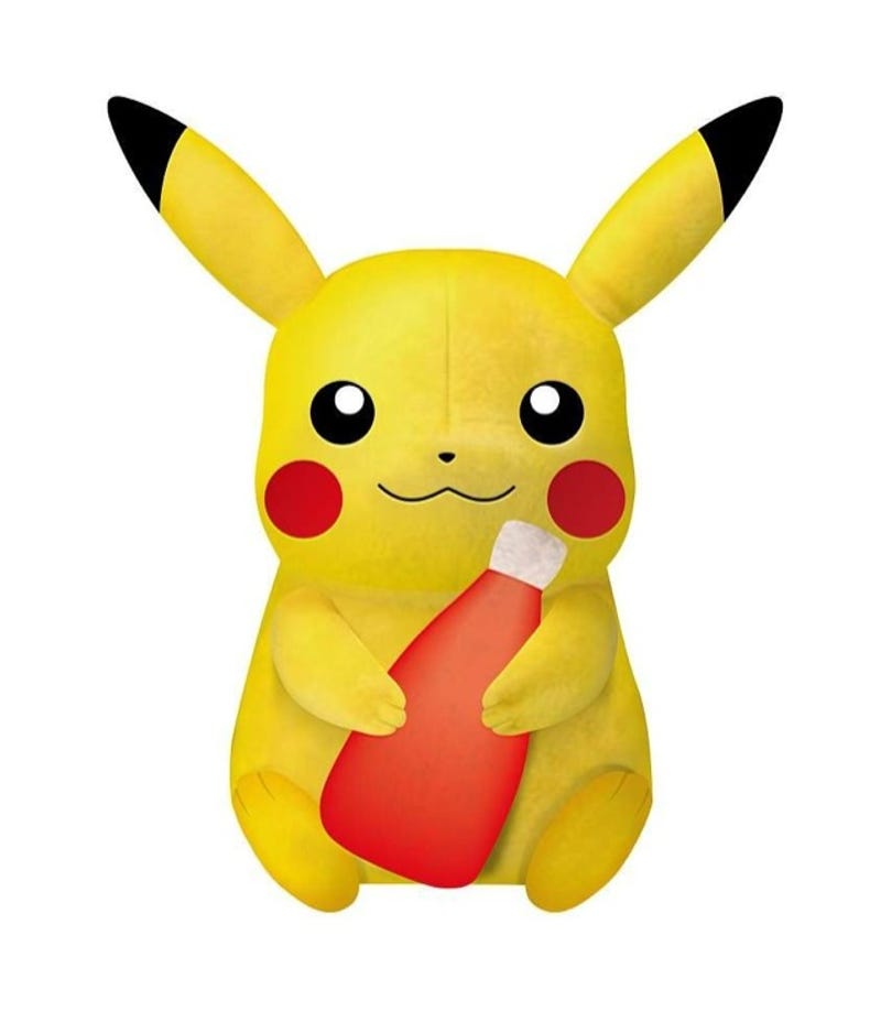pikachu ketchup plush