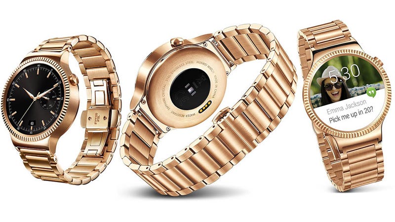 gold smartwatch android