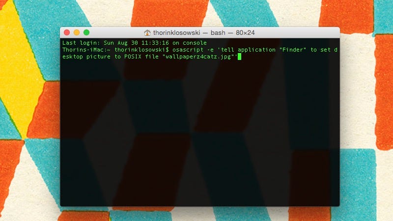 Set Your Mac S Wallpaper With A Terminal Command