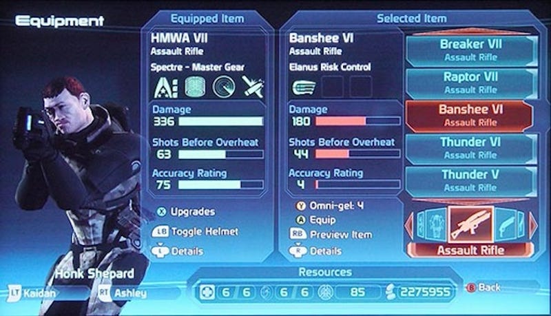 The First Mass Effect S User Interface Sure Was Terrible