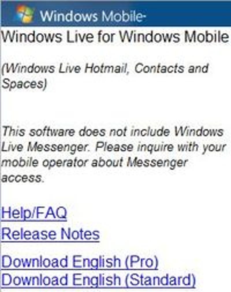 Hotmail mobile live POP3 Settings