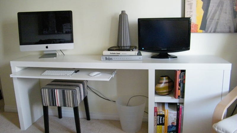 The Ikea Hacked Slim Storage Workspace