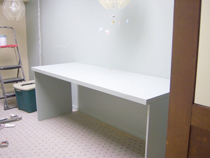 Workspace Inspiration Embracing The Door As Desk Option