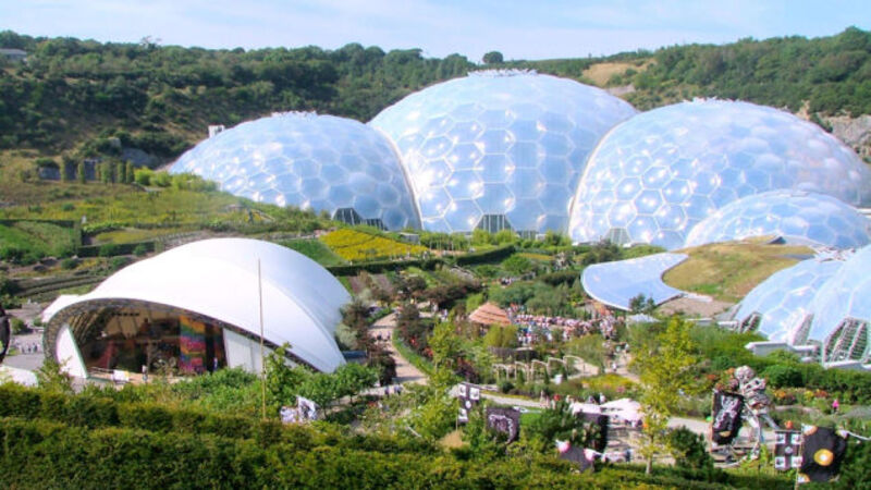 A domed city that holds an entire biosphere