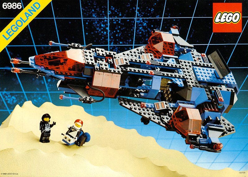 retro lego spaceship