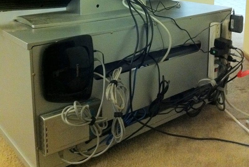 How To Clean Up The Bird S Nest Of Cables Behind Your Tv