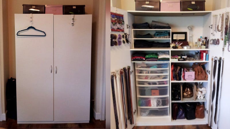 How To Organize A Lot Of Clothing In Very Little Closet Space