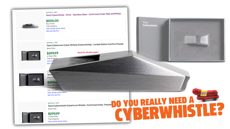 Tesla Cybertruck Cyber Whistle Cyberwhistle With Box NEW