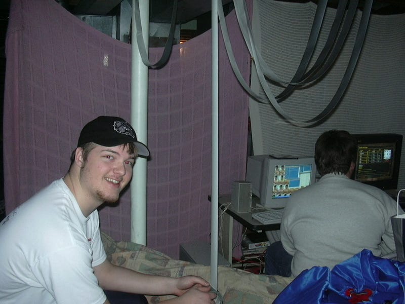Guy Taped To Ceiling Lan Party Lan Party Duct Taped To Ceiling - Trend Meme