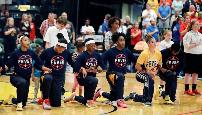 Entire Indiana Fever Team Kneels During National Anthem