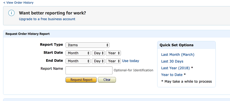 how do i clear amazon order history