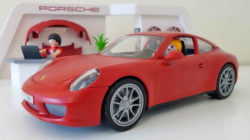 playmobil porsche red