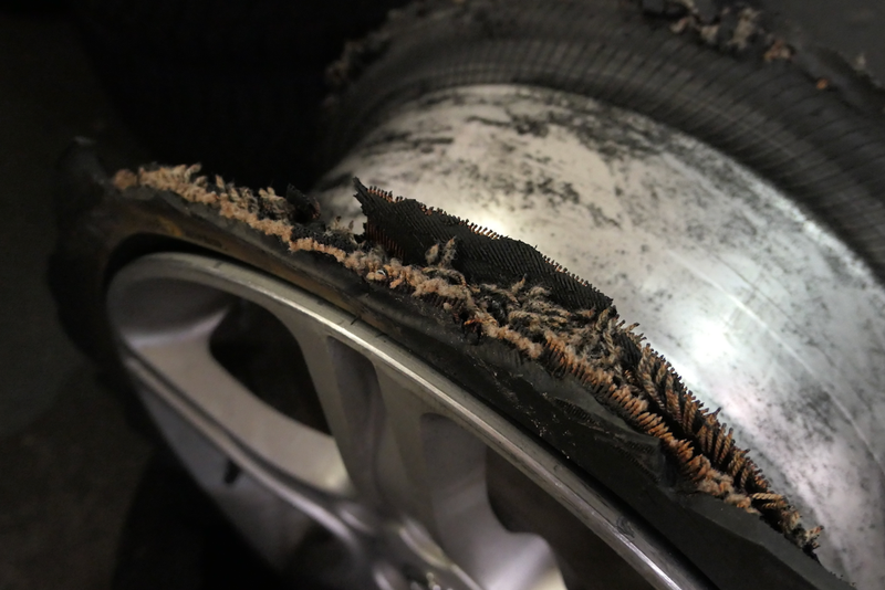 I Just Got The Weirdest Flat Tire Of My Entire Life