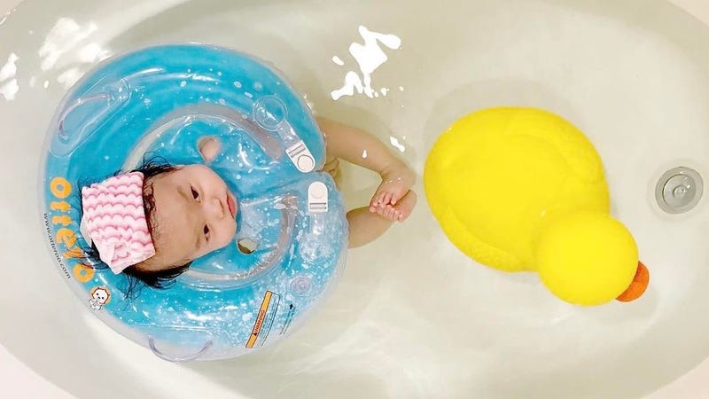 Put Your Baby in a Donut Neck Float