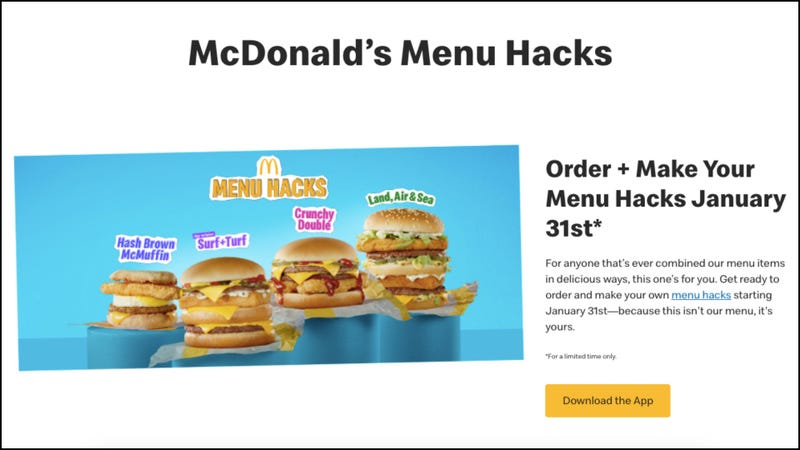 Mcdonald S Adds 4 New Hacked Items To Its Menu