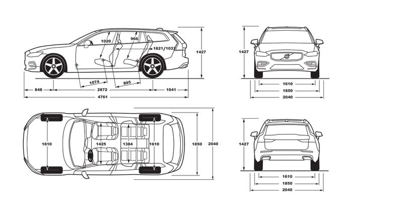 Here S How The Volvo V90 Compares To The New Volvo V60 * different dimensions are applicable for cross country models. volvo v90 compares to the new volvo v60