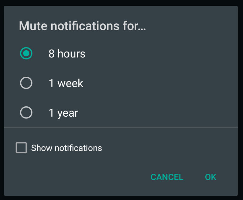 Every mute android chat tasker whatsapp day specific About disappearing