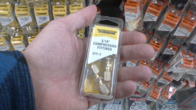 O Reilly Auto Parts Tried To Sell Me Compression Fittings