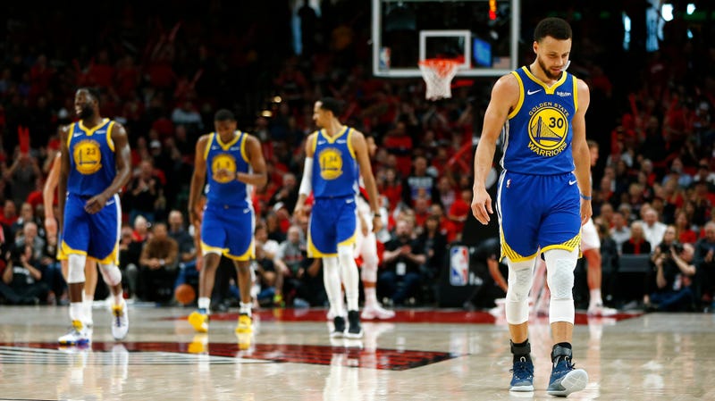 What S Left Of The Warriors Completes Sweep Of The Trail Blazers