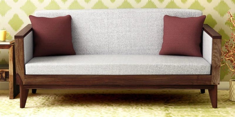 Avilys Solid Wood Two Seater Sofa In Provincial Teak Finish By Woodsworth