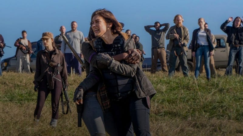 The Walking Dead S Cast And Eps Hash Out The Season 8 Finale With Their Buddy Chris Hardwick