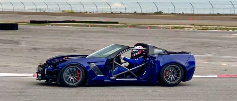Turning A Salvage Corvette Z06 Into A Race Car Is A Pain In