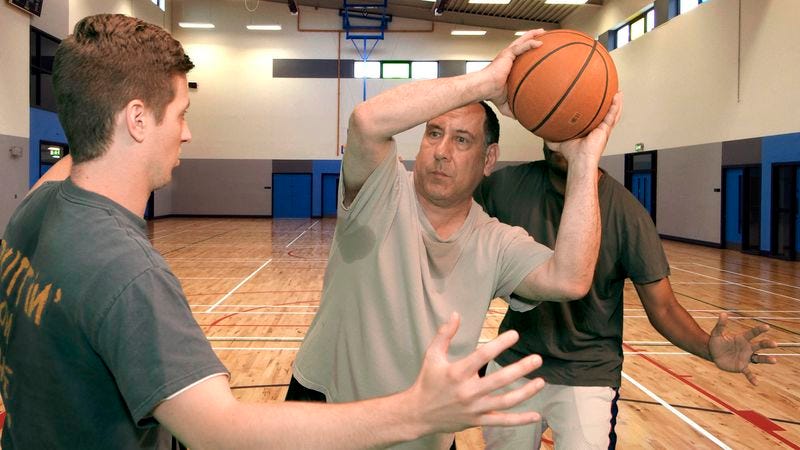 55 Year Old Guy Dominating Ymca Pickup Basketball Game
