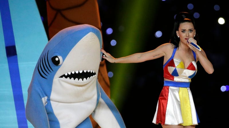 Left Shark Awkwardly Dances Free From Katy Perry S Trademark Grasp