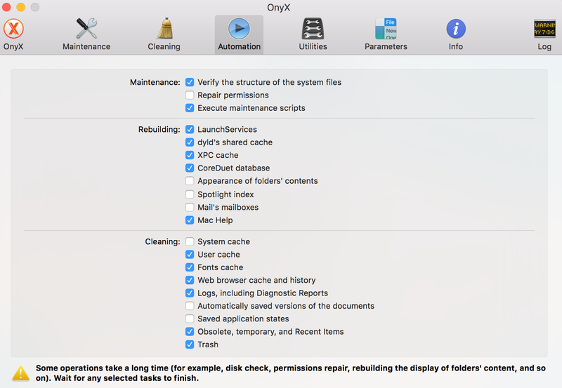 maintenance and optimization tool for mac