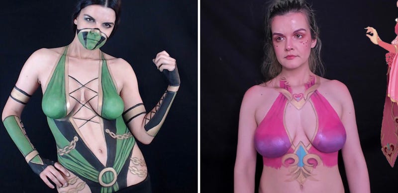Body Painting Streamer Banned For Nudity Despite Efforts To Stay