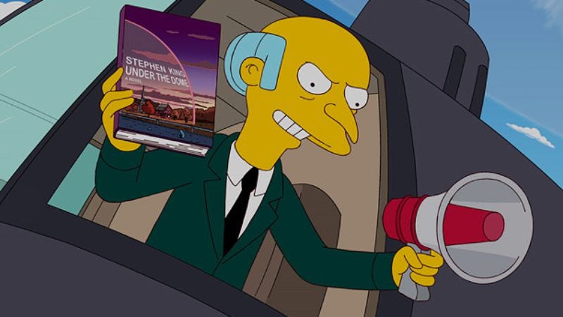Yes Cbs Under The Dome Is Aware They Did That In The Simpsons Movie