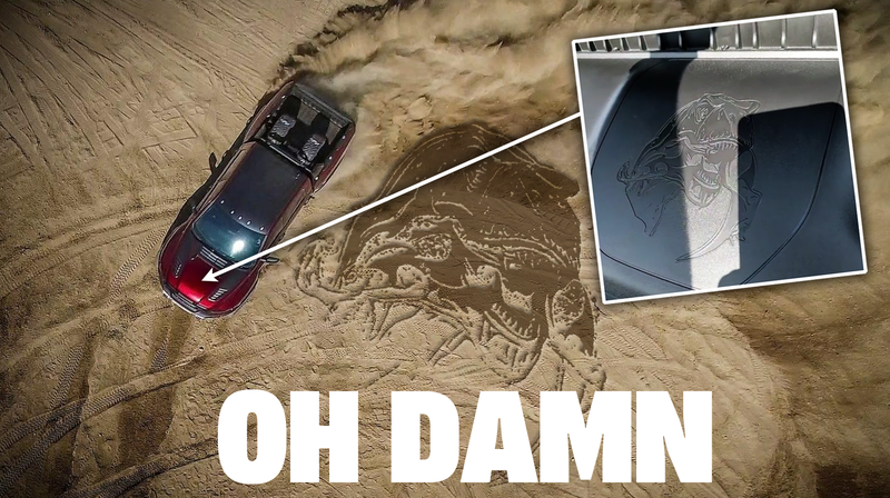 The Ram 1500 Trx Has An Anti Raptor Pro Dinosaur Cannibalism Easter Egg