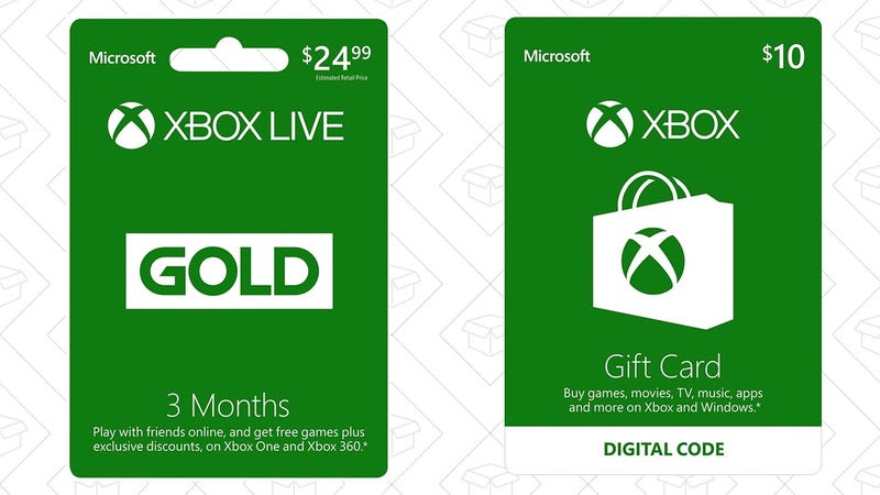 xbox live card gold