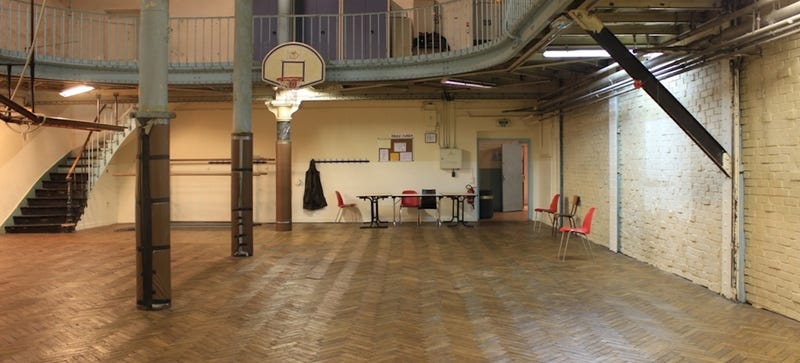 The World S Oldest Basketball Court Has Iron Poles In The Middle Of It