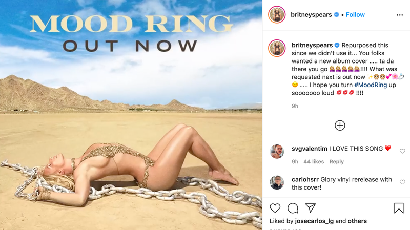Britney Spears Releases Mood Ring By Demand To Streaming
