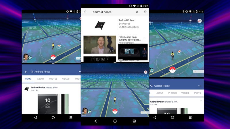 Use Android Nougat S Split Screen On Apps Like Pokemon Go That Don