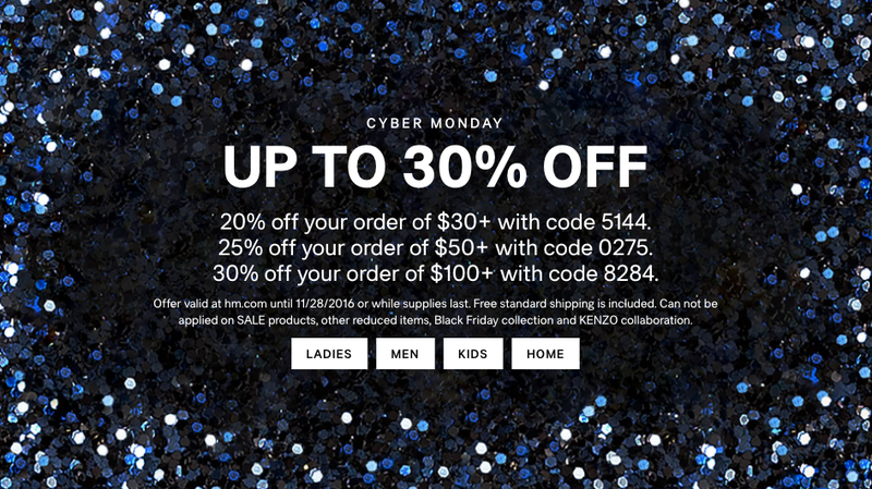 H\u0026M Has Tons of Cyber Monday Discounts 