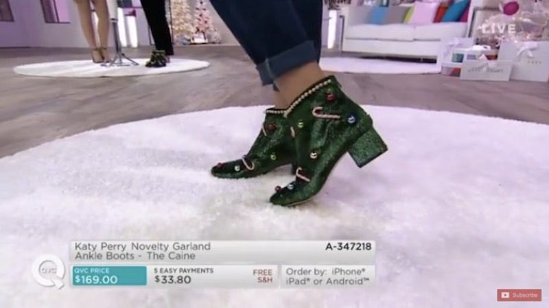 katy perry christmas boots