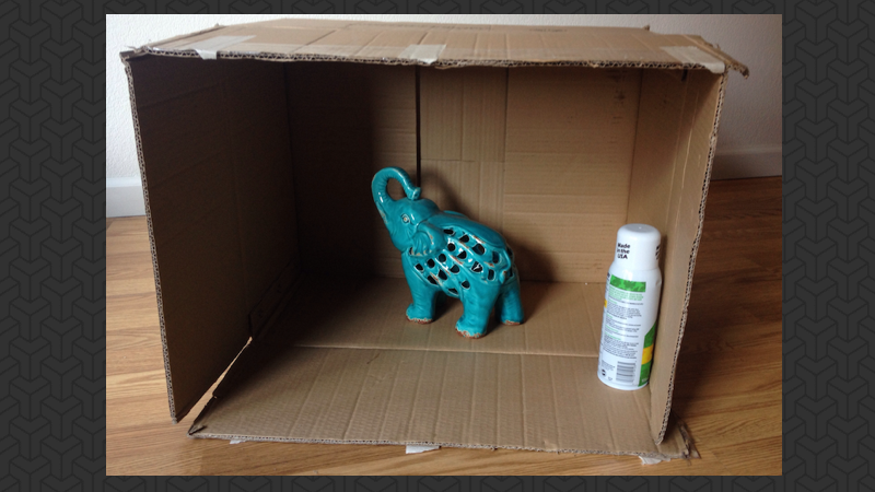 Use A Box To Spray Paint Small Items With No Mess