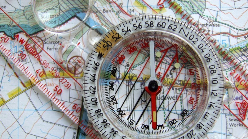 map and compass