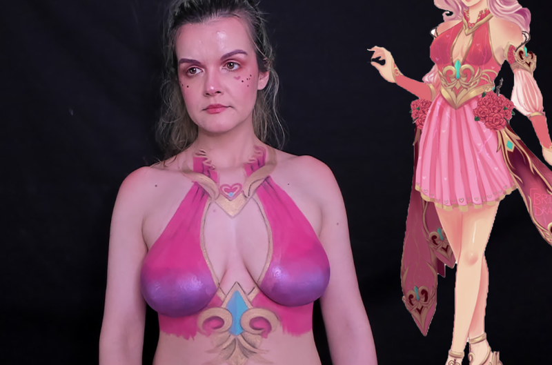 Body Painting Streamer Banned For Nudity Despite Efforts To Stay