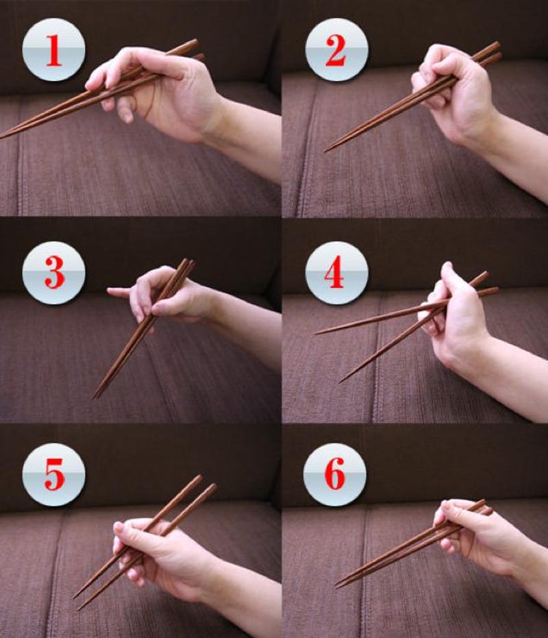 proper chopstick technique