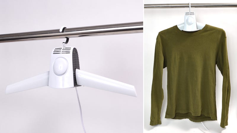 A Clothes Drying Hanger Saves You A Trip To The Laundromat