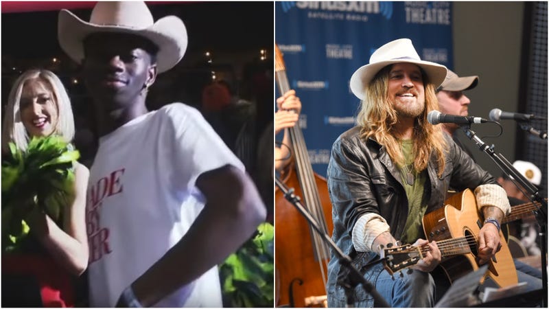 Lil Nas X Made A Remix To Old Town Road With Billy Ray Cyrus So Your Move Billboard - old town road remix roblox i d code youtube