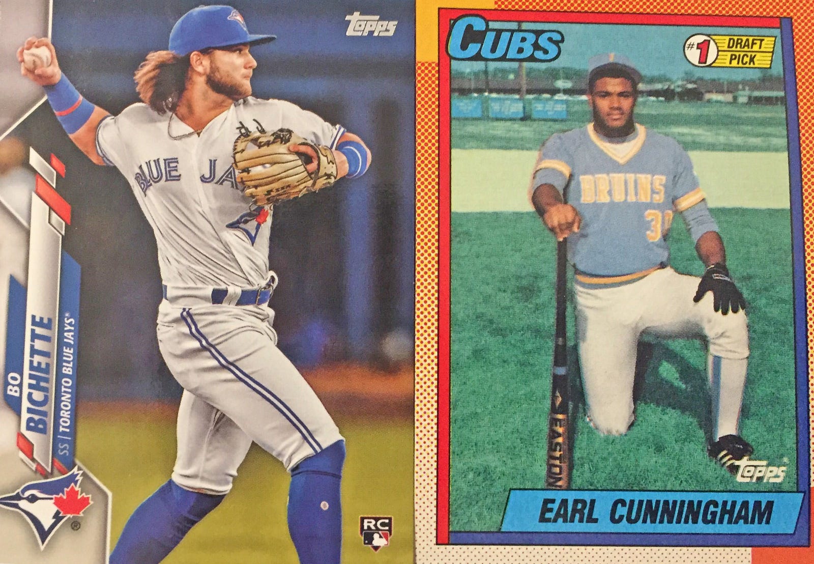 Illustration for article titled Parallel Lives: Opening Topps Packs From 1990 and 2020 Side by Side
