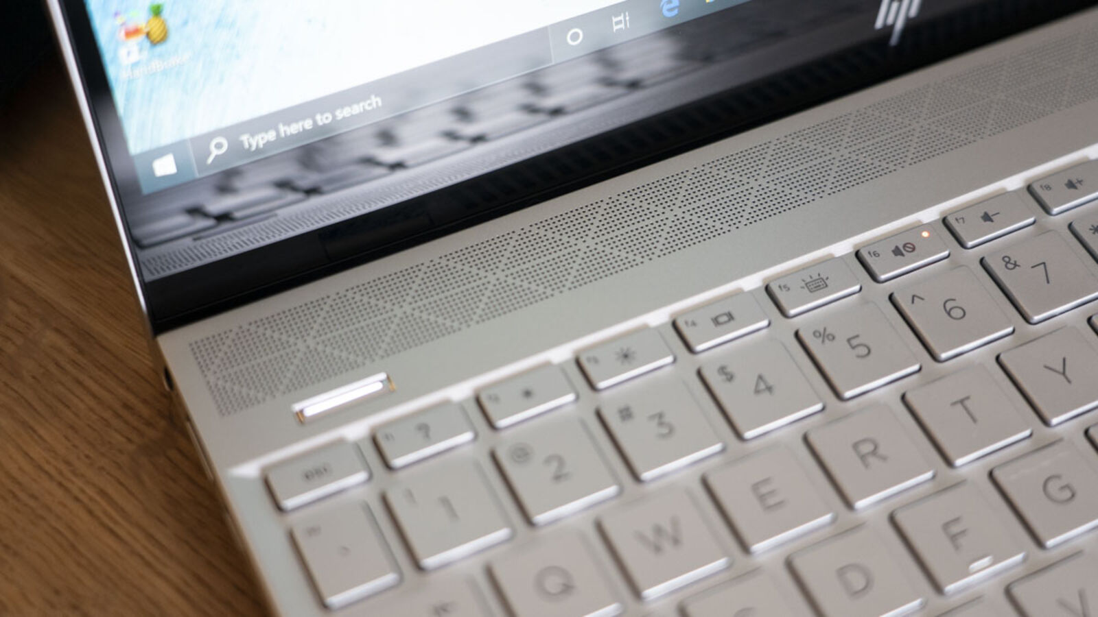 The speaker grill/fan vent on the top of the laptop is very pretty.